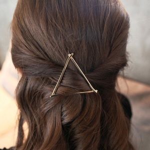 NEW Gold Triangle Hair Clip